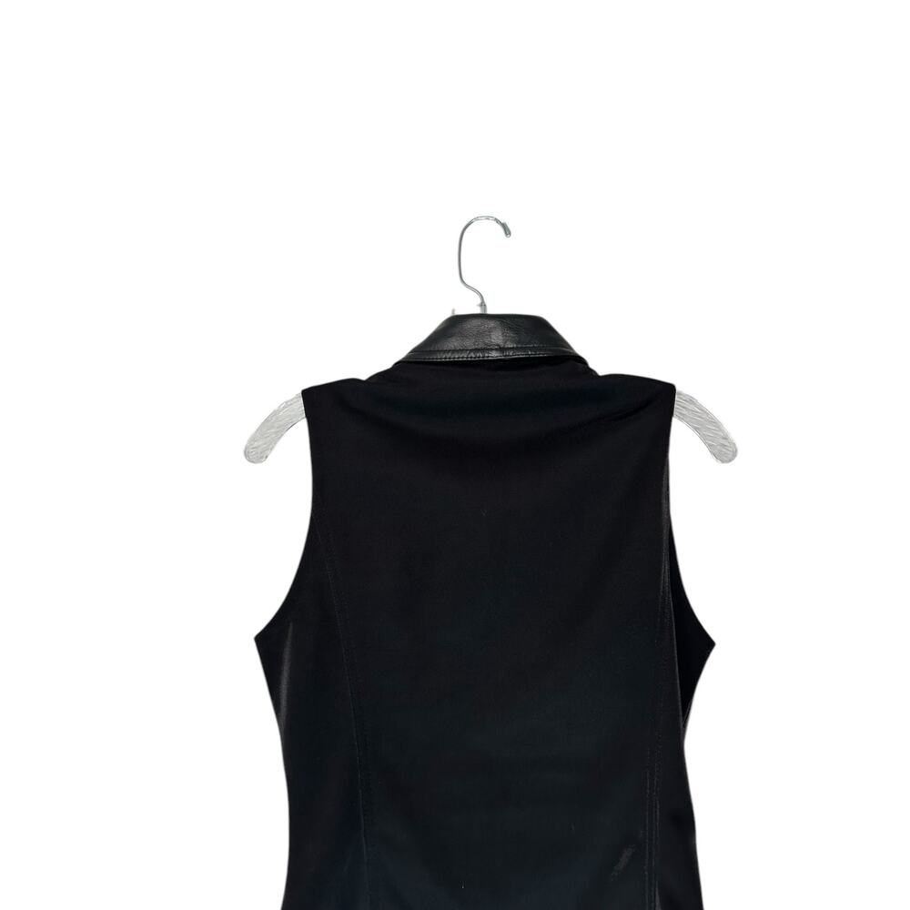 Wilsons Leather Vest Women's Motorcycle Biker Black Emo Grunge Goth Medium - Picture 7 of 10